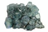 Colorful Cuboctahedral Fluorite on Sparkling Quartz - China #161797-1